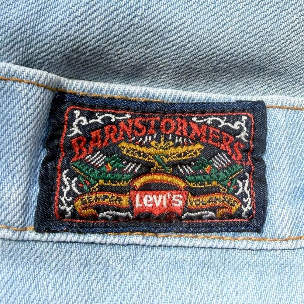 Vintage Levi's x Barnstormers Raw Hem Denim Cut-Off Shorts